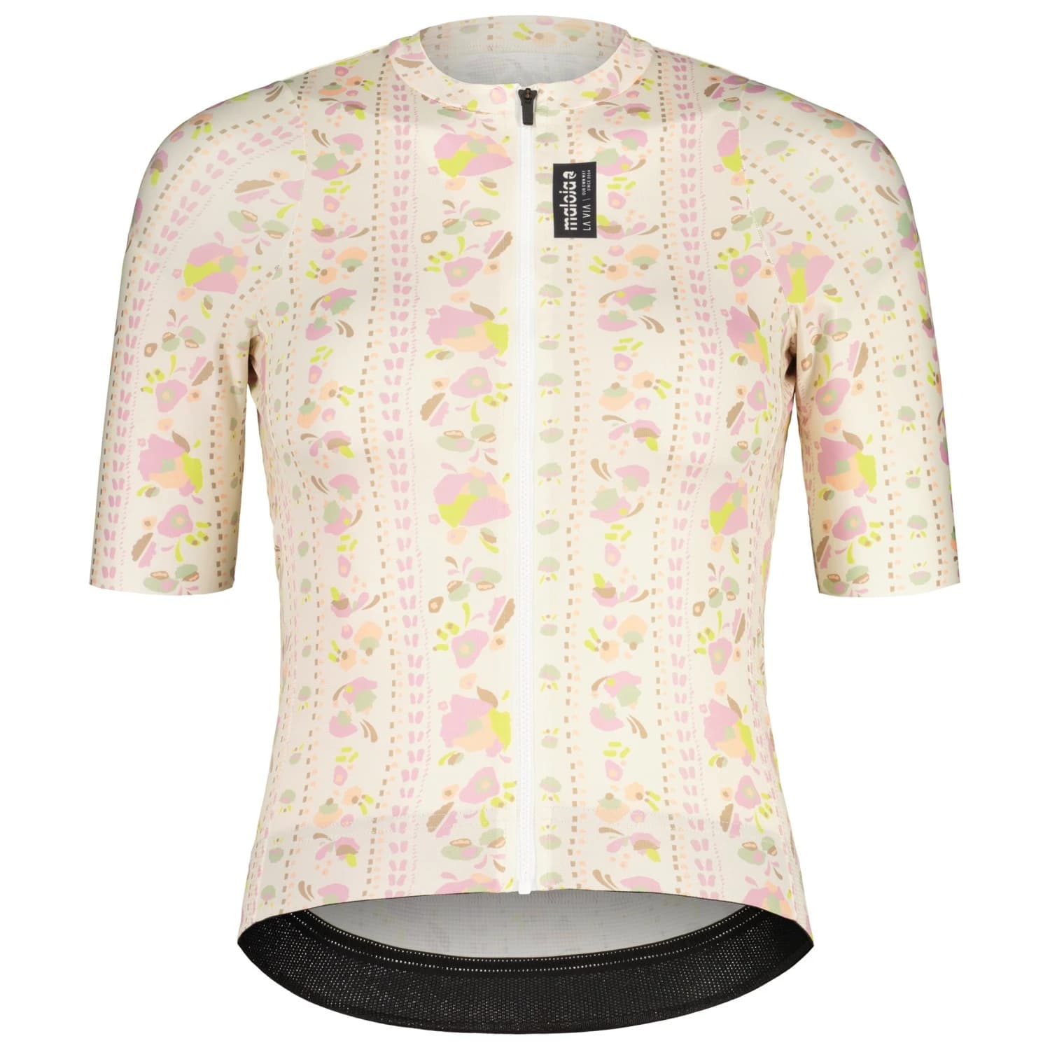 Дамска фланелка с къс ръкав за колоездене Maloja Women's SokostiM. Cycling jersey - Shaded White Rivulet