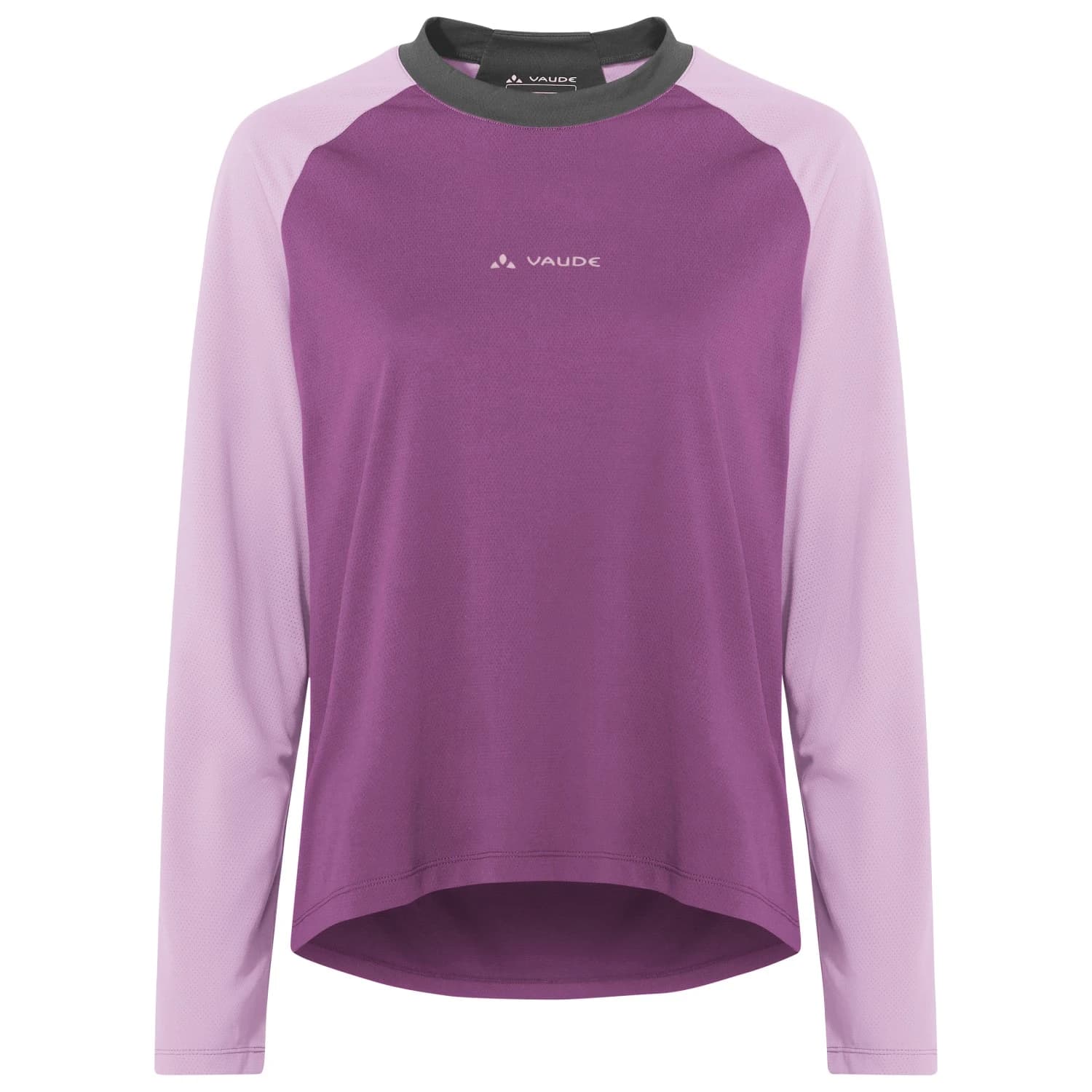 Дамска фланелка с дълъг ръкав за колоездене Vaude Women's Loamer L/S Shirt Cycling jersey - Magenta