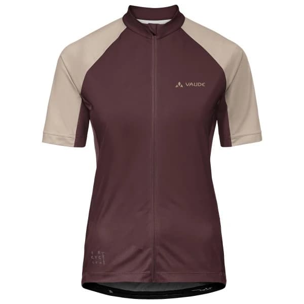 Дамска фланелка с къс ръкав за колоездене Vaude Women's Matera Half Zip Tricot Cycling jersey - Dark Oak