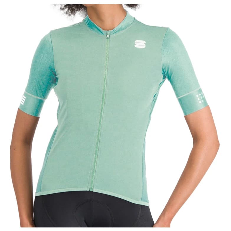 Дамска фланелка с къс ръкав за колоездене Sportful Women's SRK Jersey Cycling jersey - Lichen Green