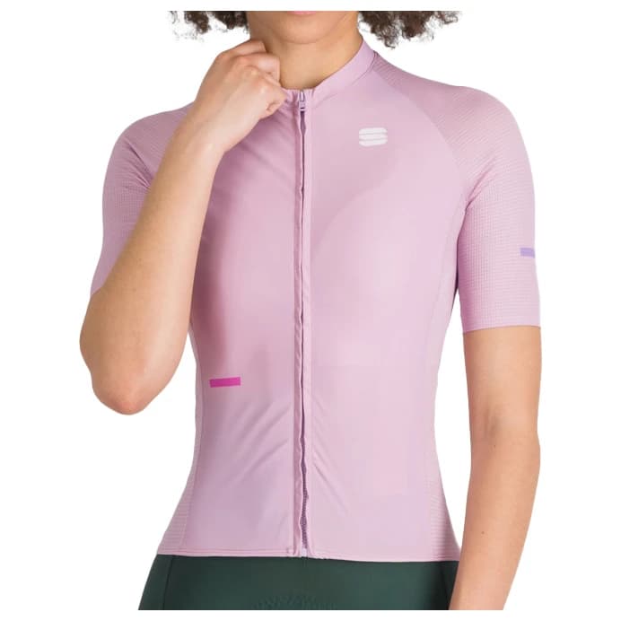 Дамска фланелка с къс ръкав за колоездене Sportful Women's Supernova Jersey Cycling jersey - Pink Lavander