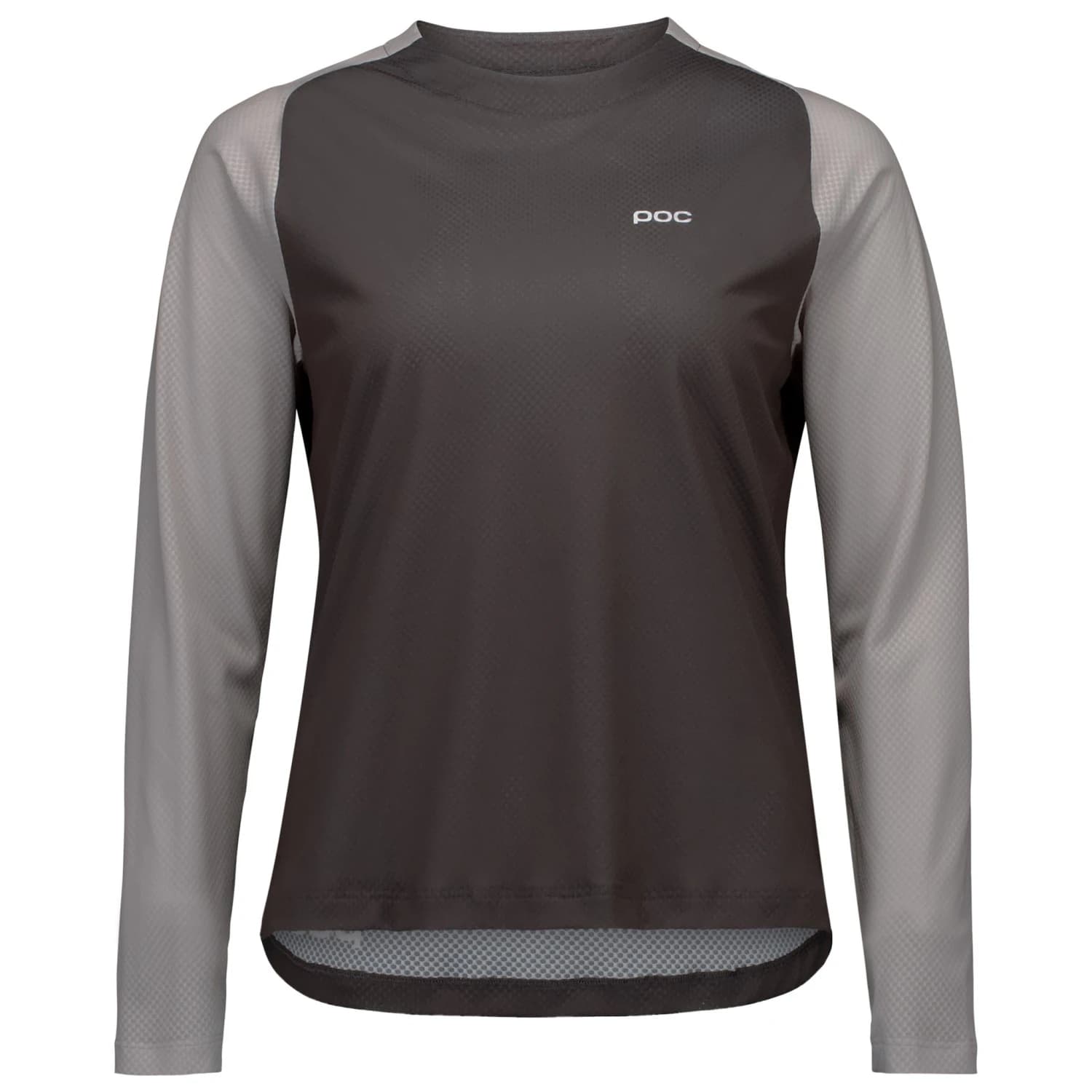 Дамска фланелка с дълъг ръкав за колоездене Poc Women's Motion Air L/S Jersey Cycling jersey - Granite Grey