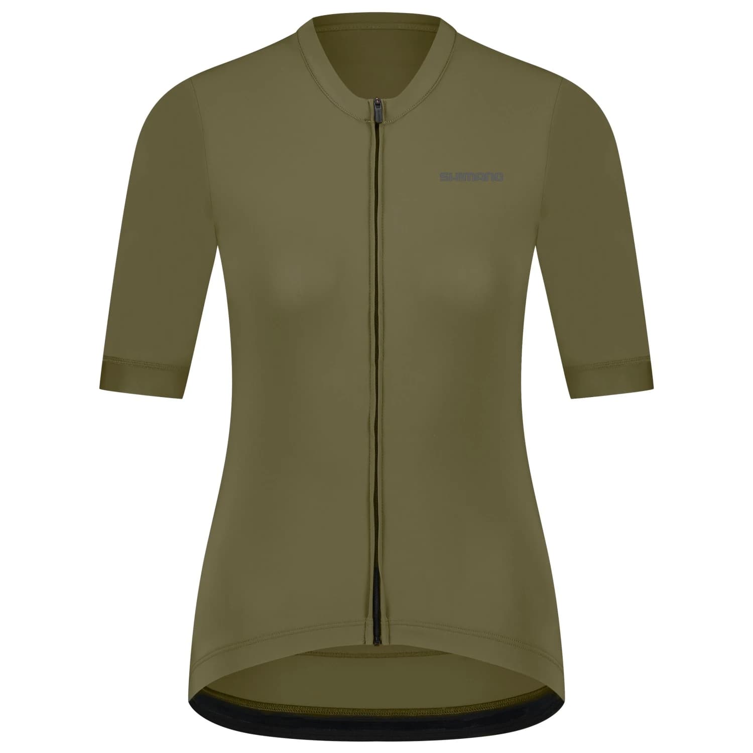 Дамска фланелка с къс ръкав за колоездене Shimano Women's Futuro Short Sleeves Jersey Cycling jersey - Dark Earth