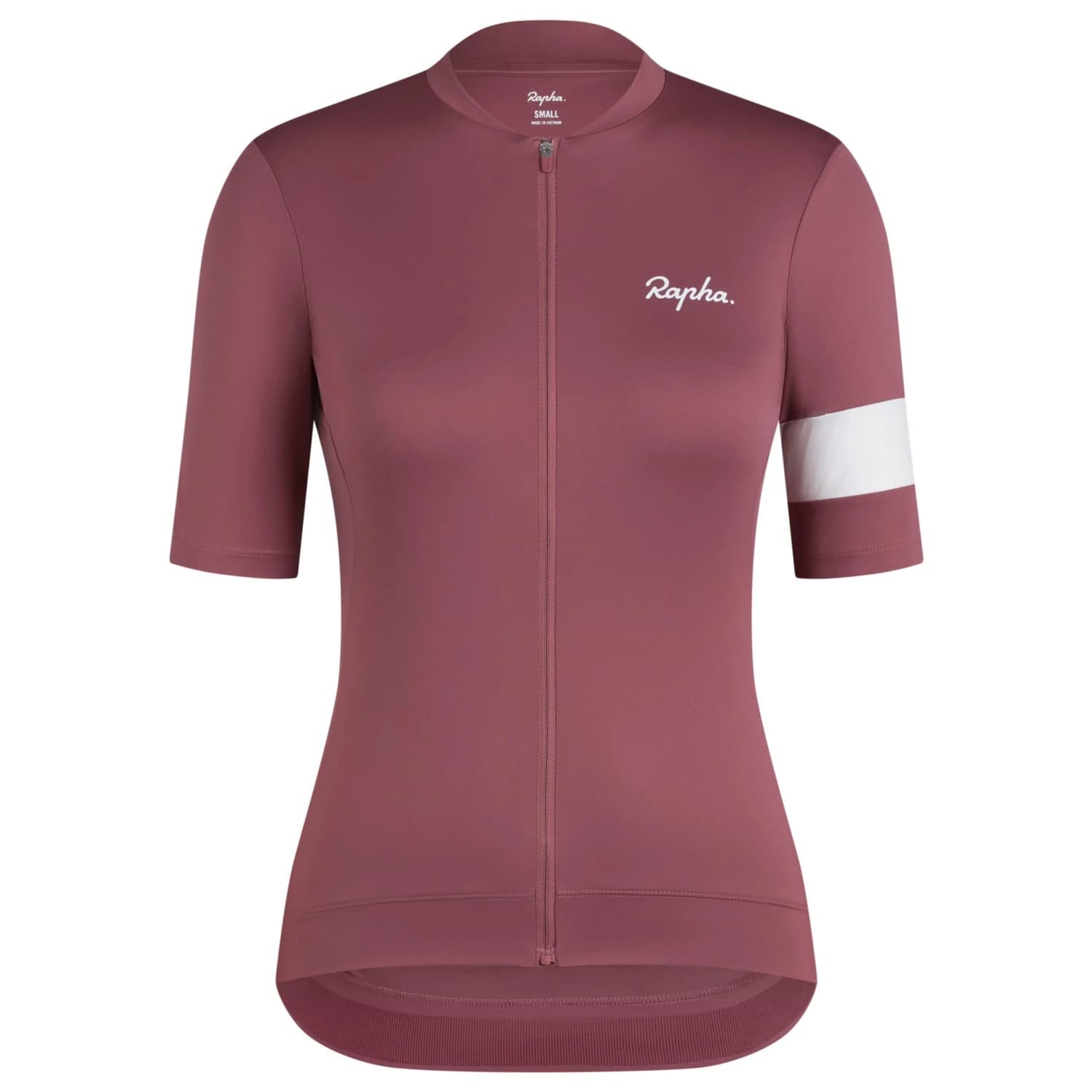 Дамска фланелка с къс ръкав за колоездене Rapha Women's Core Jersey Cycling jersey - Rose Brown / White