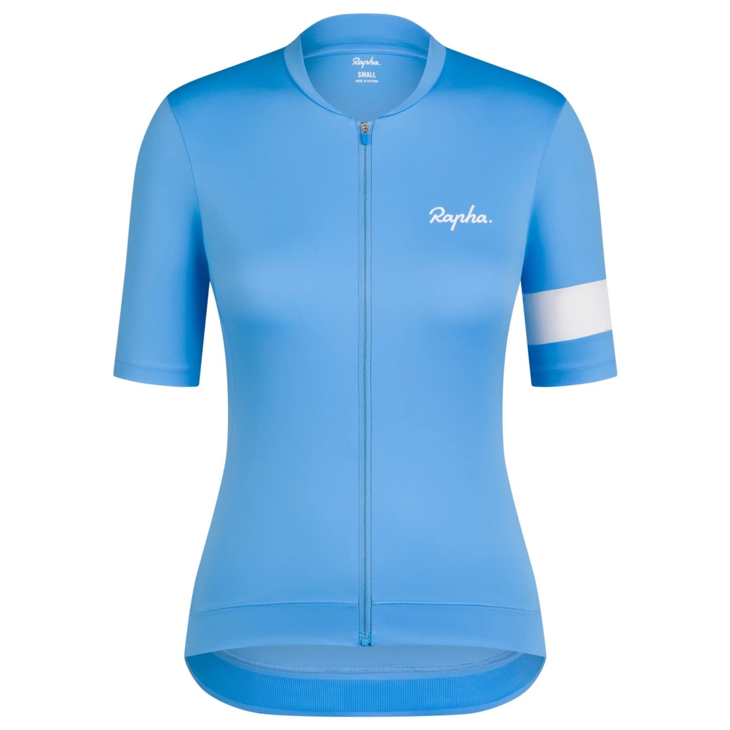 Дамска фланелка с къс ръкав за колоездене Rapha Women's Core Jersey Cycling jersey - Cornflower / White