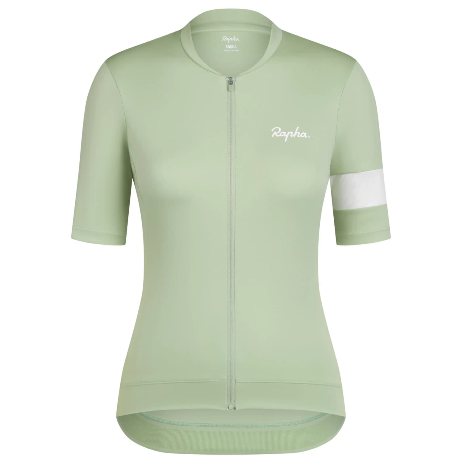 Дамска фланелка с къс ръкав за колоездене Rapha Women's Core Jersey Cycling jersey - Reseda / White