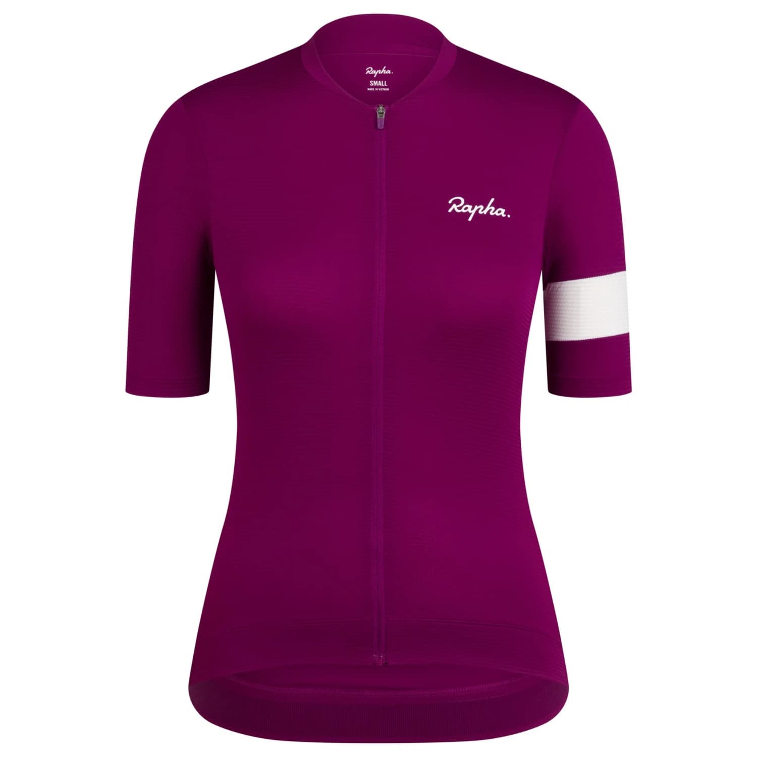 Дамска фланелка с къс ръкав за колоездене Rapha Women's Core Lightweight Jersey Cycling jersey - Mauve / White