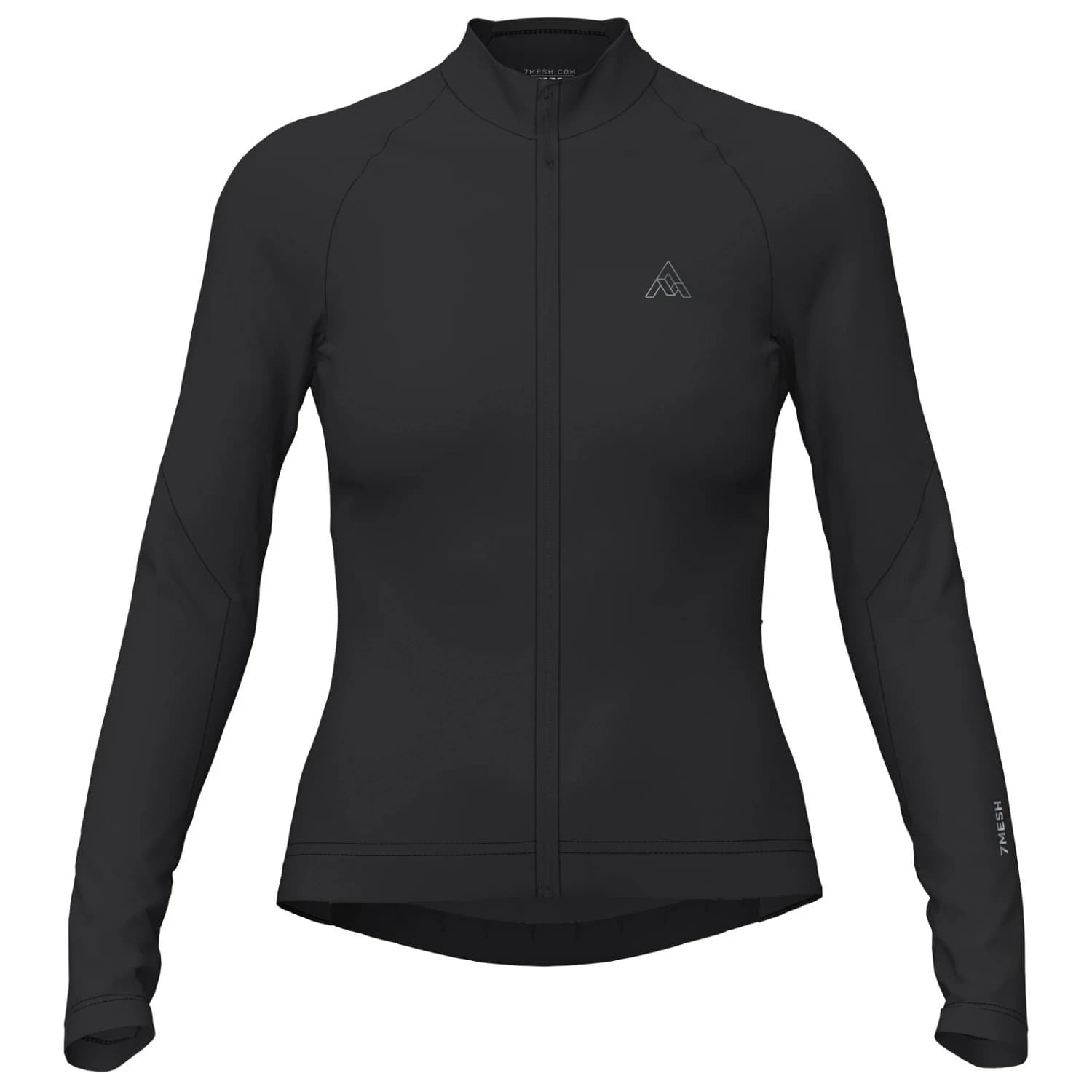 Дамска фланелка с дълъг ръкав за колоездене 7mesh Women's Atlas Jersey L/S Cycling jersey - Black