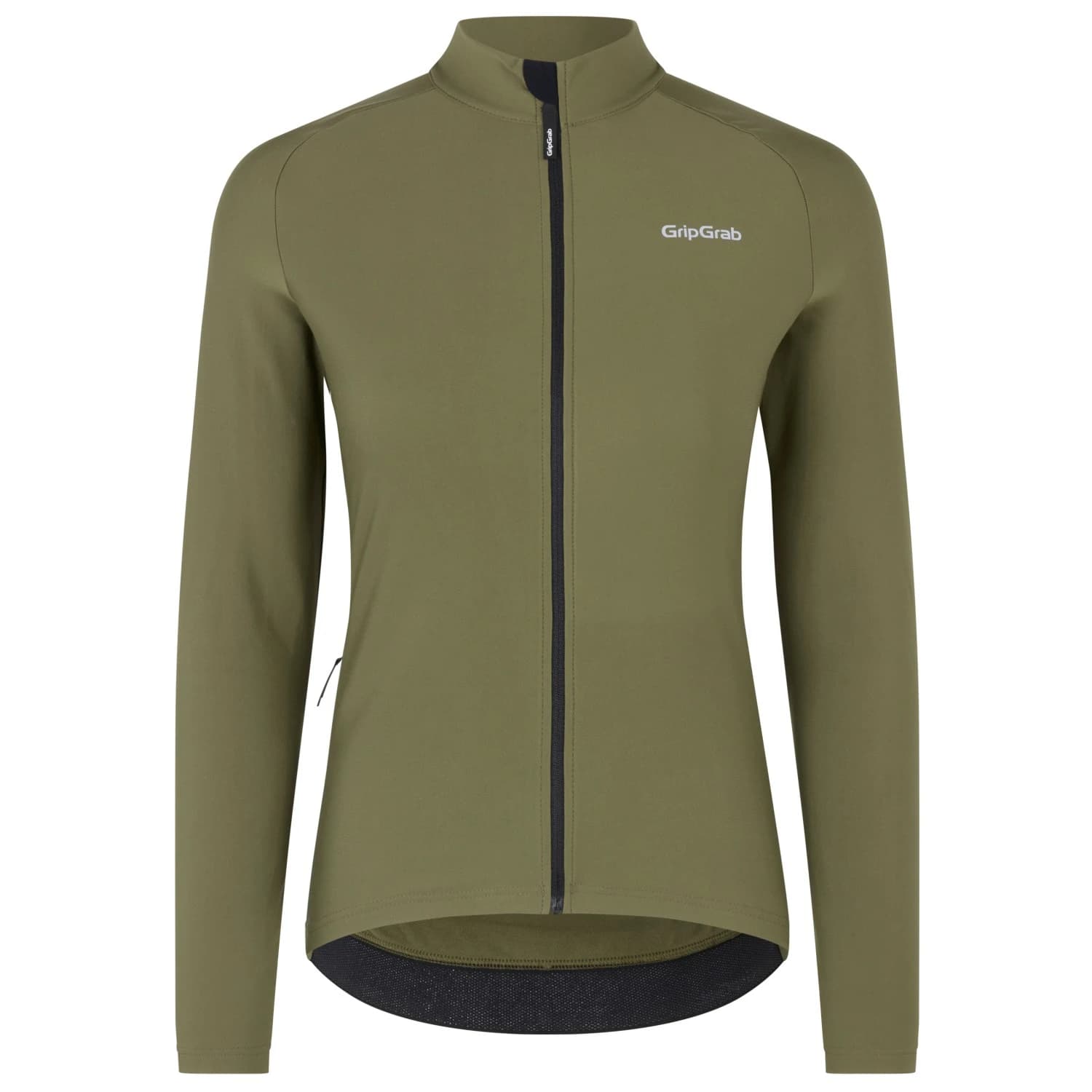 Фланелка с дълъг ръкав за колоездене GripGrab Women's PACR Thermal Long Sleeve Jersey Cycling jersey - Olive Green