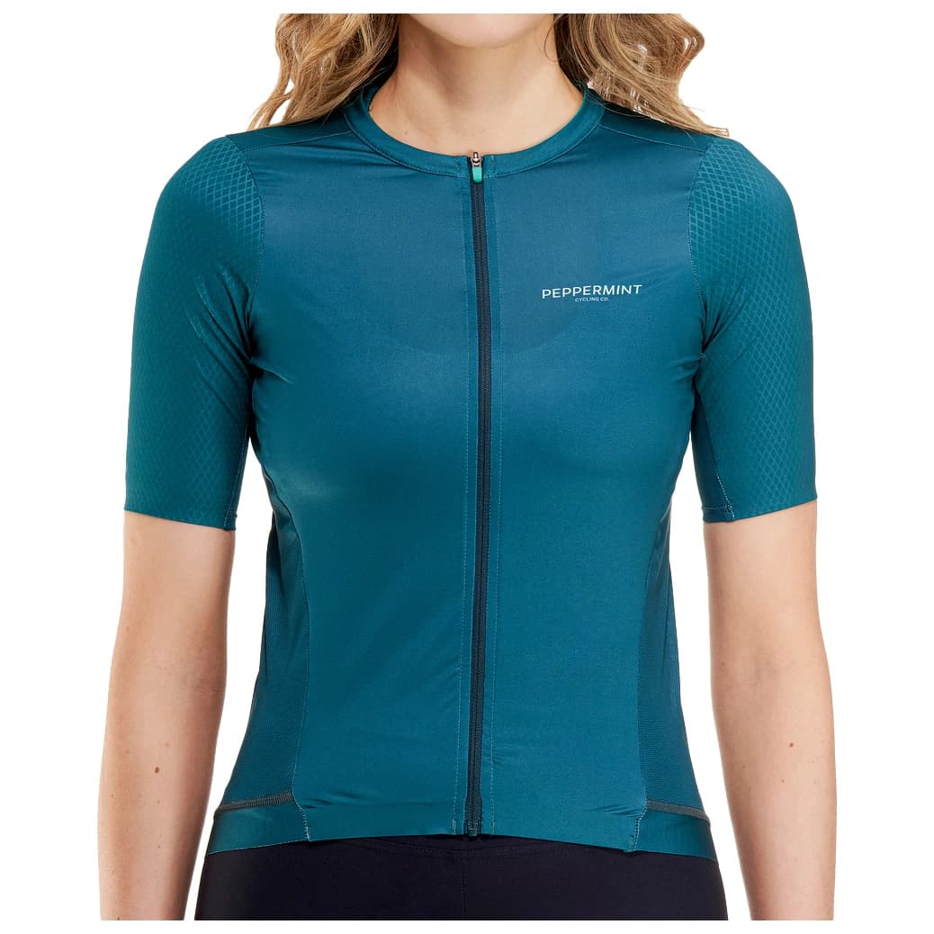 Дамска фланелка с къс ръкав за колоездене PEPPERMINT Women's Signature Jersey Cycling jersey - Reef