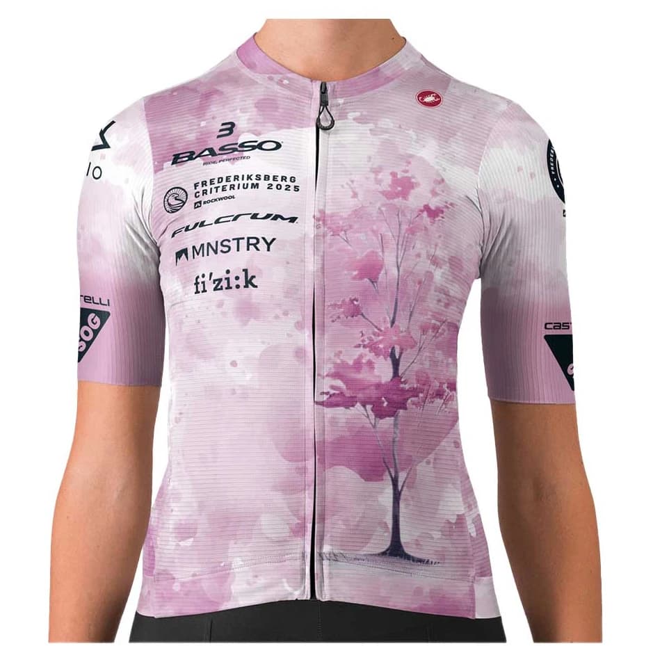 Дамска фланелка с къс ръкав за колоездене Castelli Women's Espresso Jersey Cycling jersey - Kristine / Sponsor