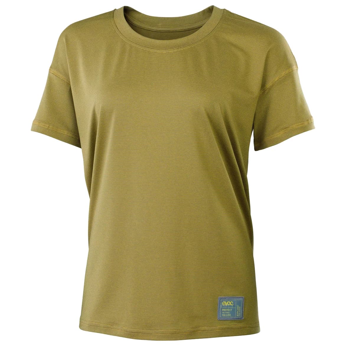 Дамска фланелка с къс ръкав за колоездене Evoc Women's T-Shirt Dry Cycling jersey - Steel / Sunflower