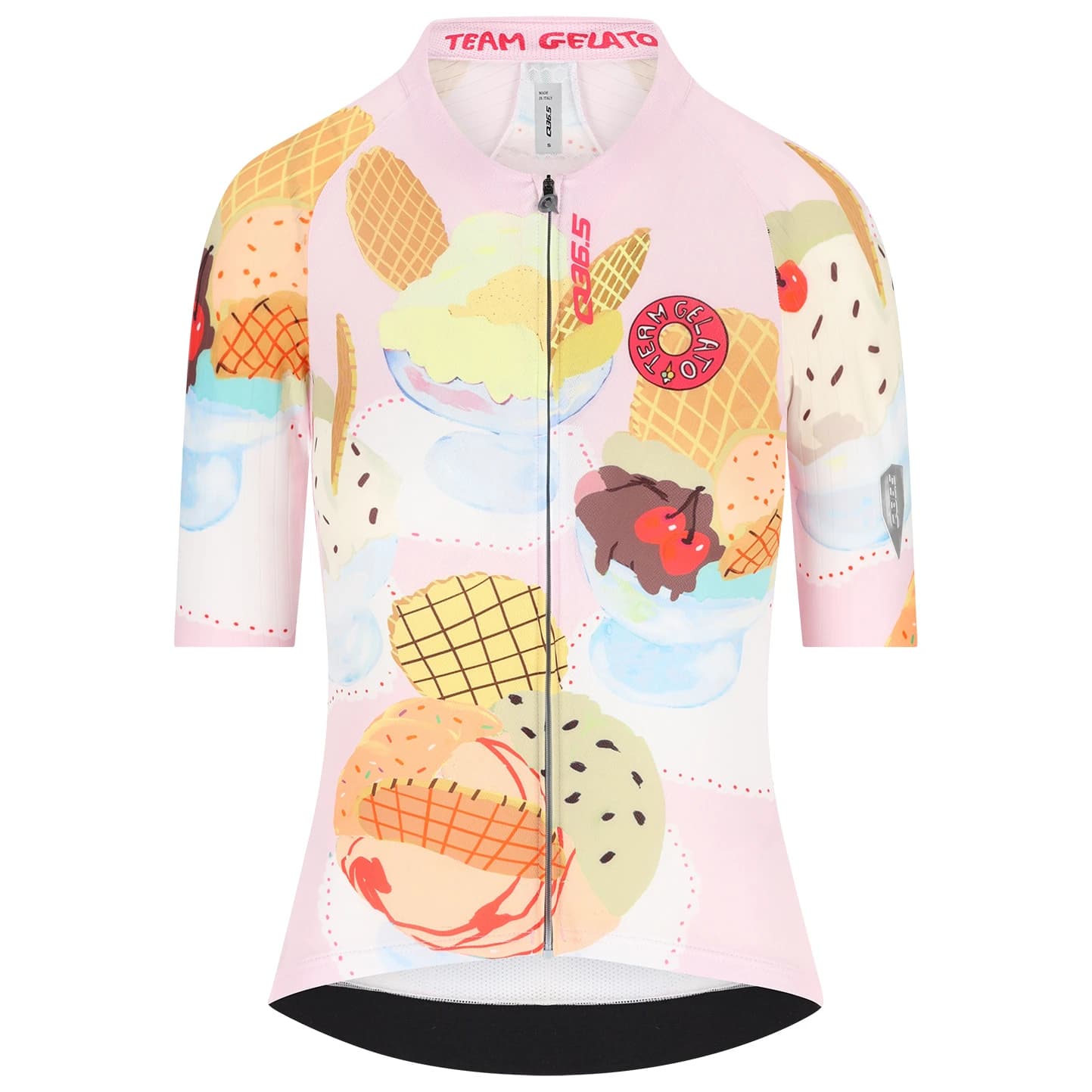 Дамска фланелка с къс ръкав за колоездене Q36.5 Women's Gregarius Pro Team Gelato Jersey Cycling jersey - Team Gelato