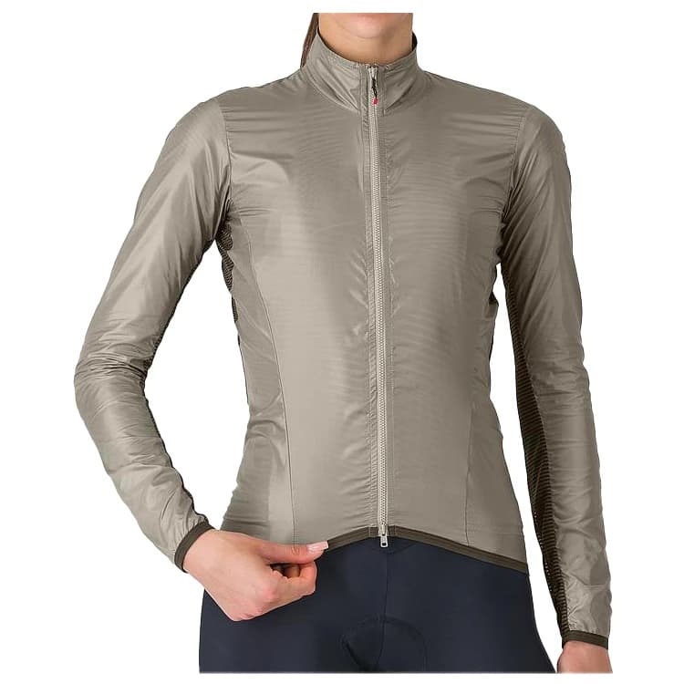 Дамска фланелка с къс ръкав за колоездене Castelli Women's Aria Shell 2 Jacket Cycling jersey - Clay