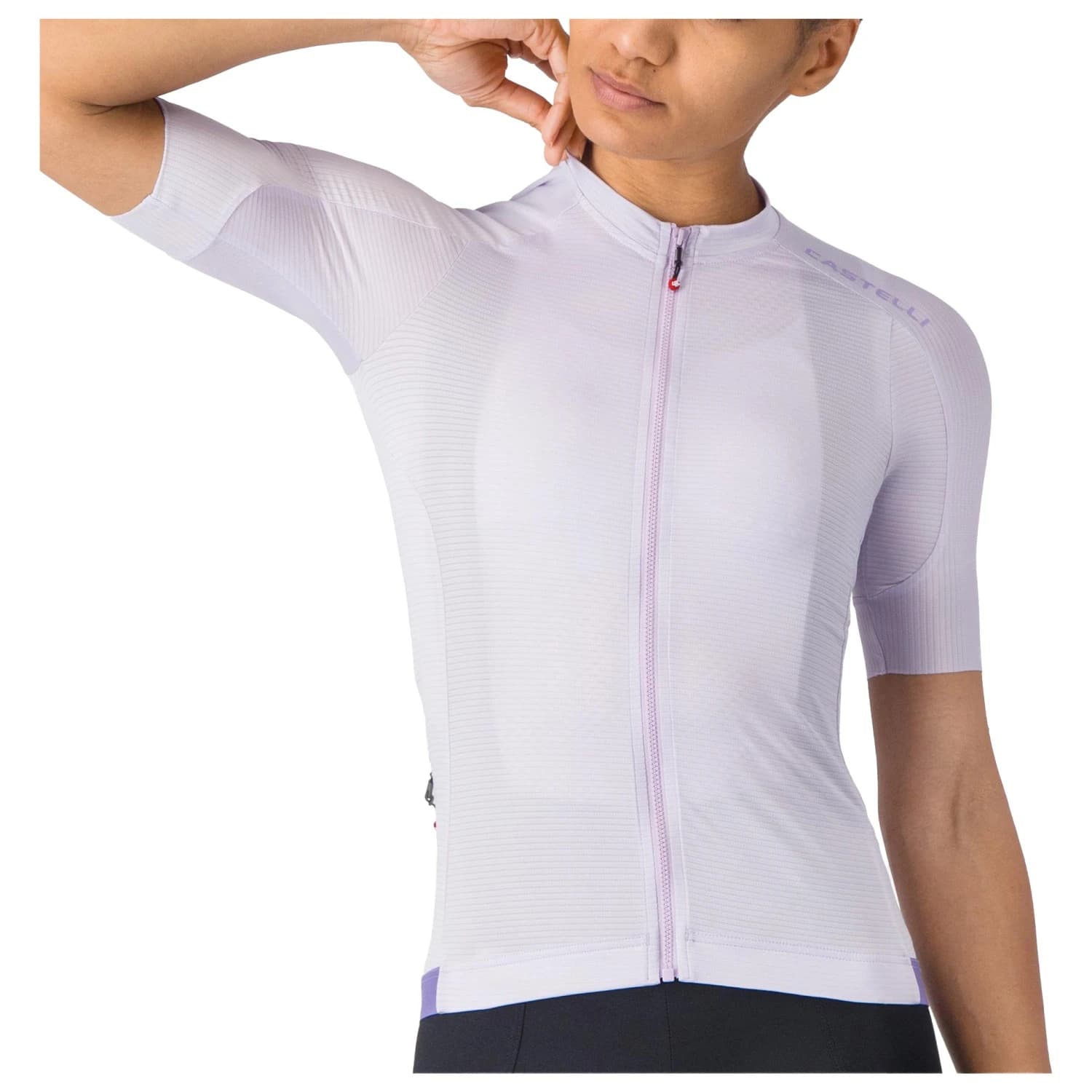 Дамска фланелка с къс ръкав за колоездене Castelli Women's Espresso 2 Jersey Cycling jersey - Purple Mist