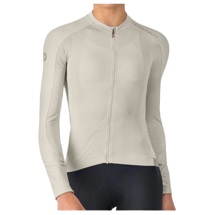 Дамска фланелка с дълъг ръкав за колоездене Castelli Women's Espresso 2 Long Sleeve Jersey Cycling jersey - Silver Moon