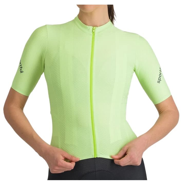 Дамска фланелка с къс ръкав за колоездене Sportful Women's Hyperepic Jersey Cycling jersey - Electric Aloe