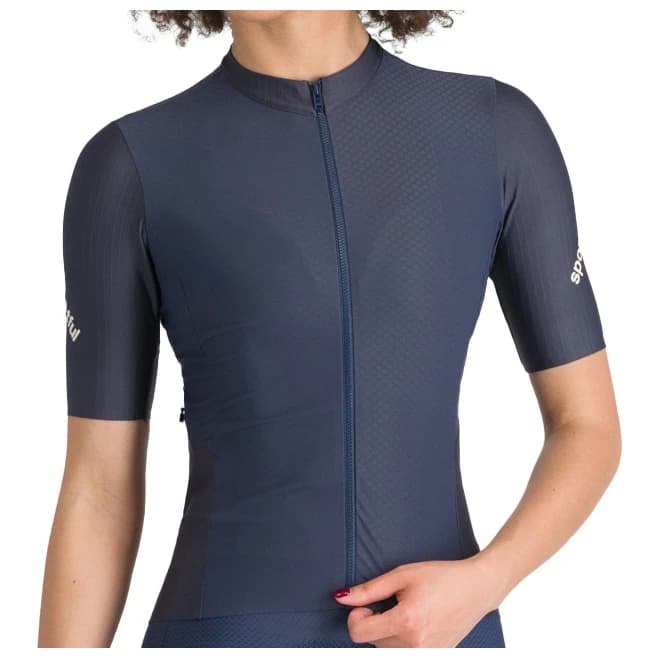 Дамска фланелка с къс ръкав за колоездене Sportful Women's Hyperepic Jersey Cycling jersey - Galaxy Blue