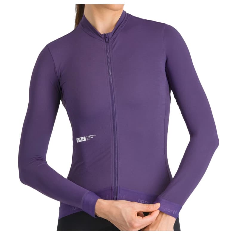 Дамска фланелка с къс ръкав за колоездене Sportful Women's SRK Jersey L/S Cycling jersey - Galactic Purple