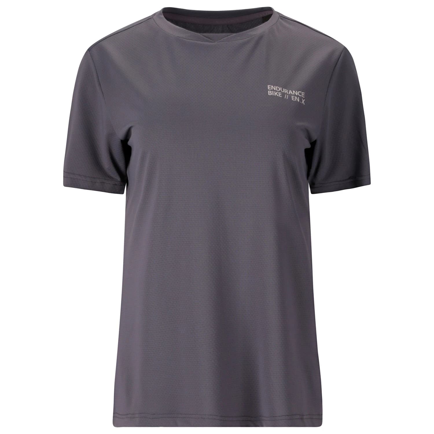Дамска фланелка с къс ръкав за колоездене Endurance Women's Yorgos Cycling/MTB S/S Shirt Cycling jersey - Graystone