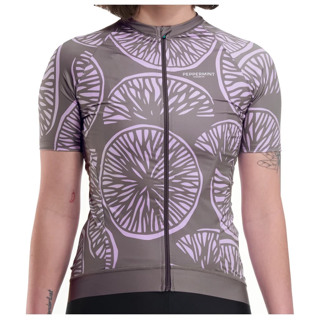 Дамска фланелка с къс ръкав за колоездене PEPPERMINT Women's Classic Jersey Cycling jersey - Pulp Cloudy