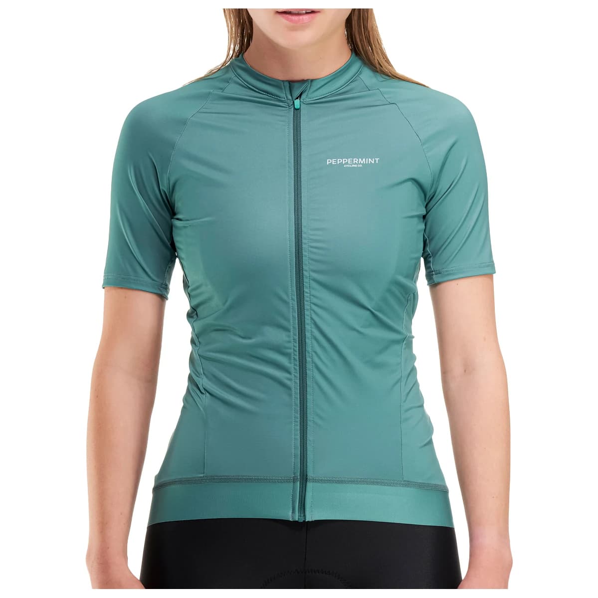 Дамска фланелка с къс ръкав за колоездене PEPPERMINT Women's Classic Jersey Cycling jersey - Seaweed