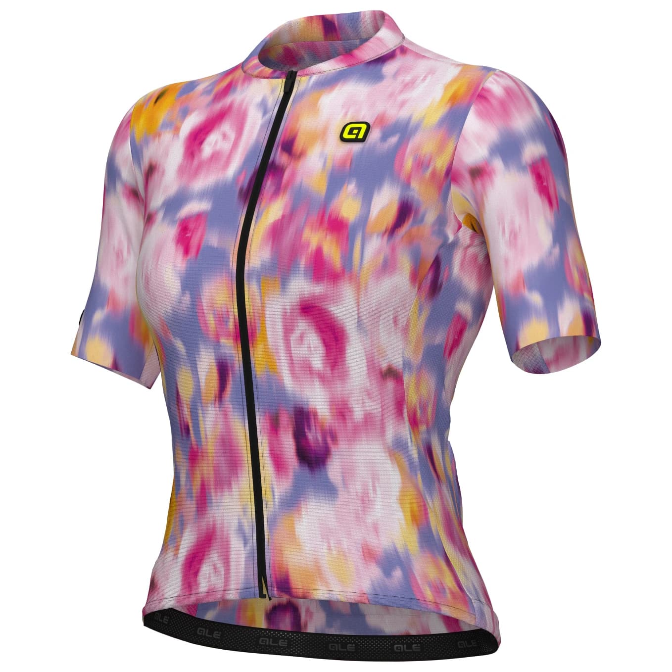 Дамска фланелка с къс ръкав за колоездене Alé Women's PR-E Jardin 2.0 S/S Jersey Cycling jersey - Pink Combo