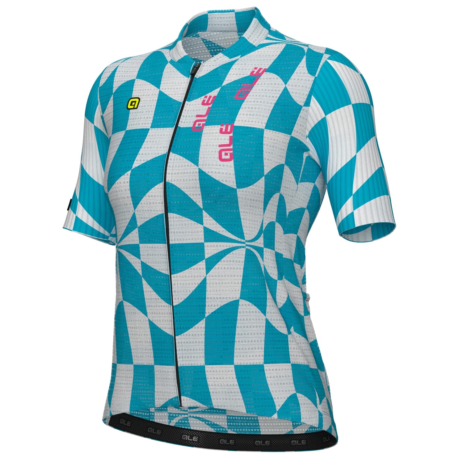 Дамска фланелка с къс ръкав за колоездене Alé Women's PR-E Multiverso 2.0 S/S Lady Jersey Cycling jersey - Jade Green