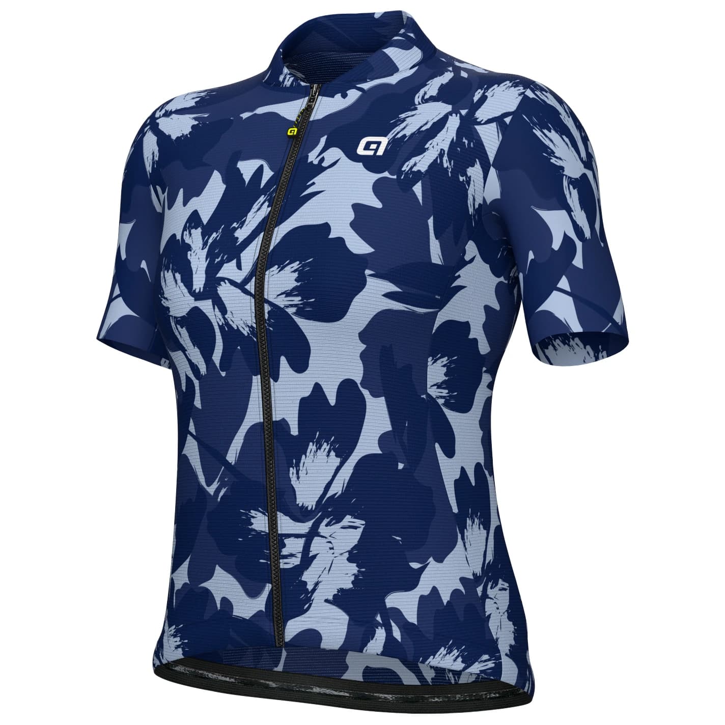 Дамска фланелка с къс ръкав за колоездене Alé Women's Pragma Flower S/S Jersey Cycling jersey - Blue