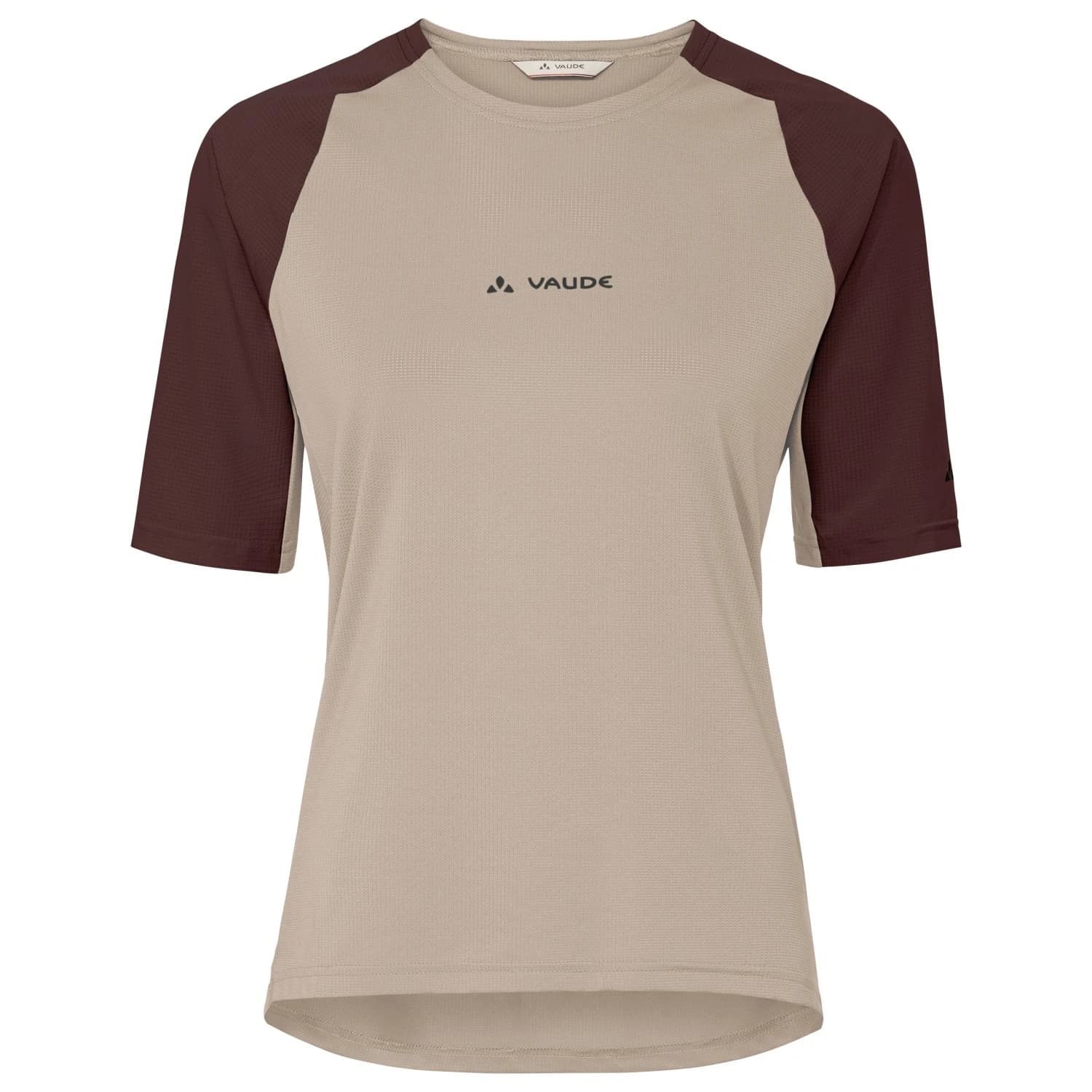 Дамска фланелка с къс ръкав за колоездене Vaude Women's Kuro Shirt II Cycling jersey - Linen