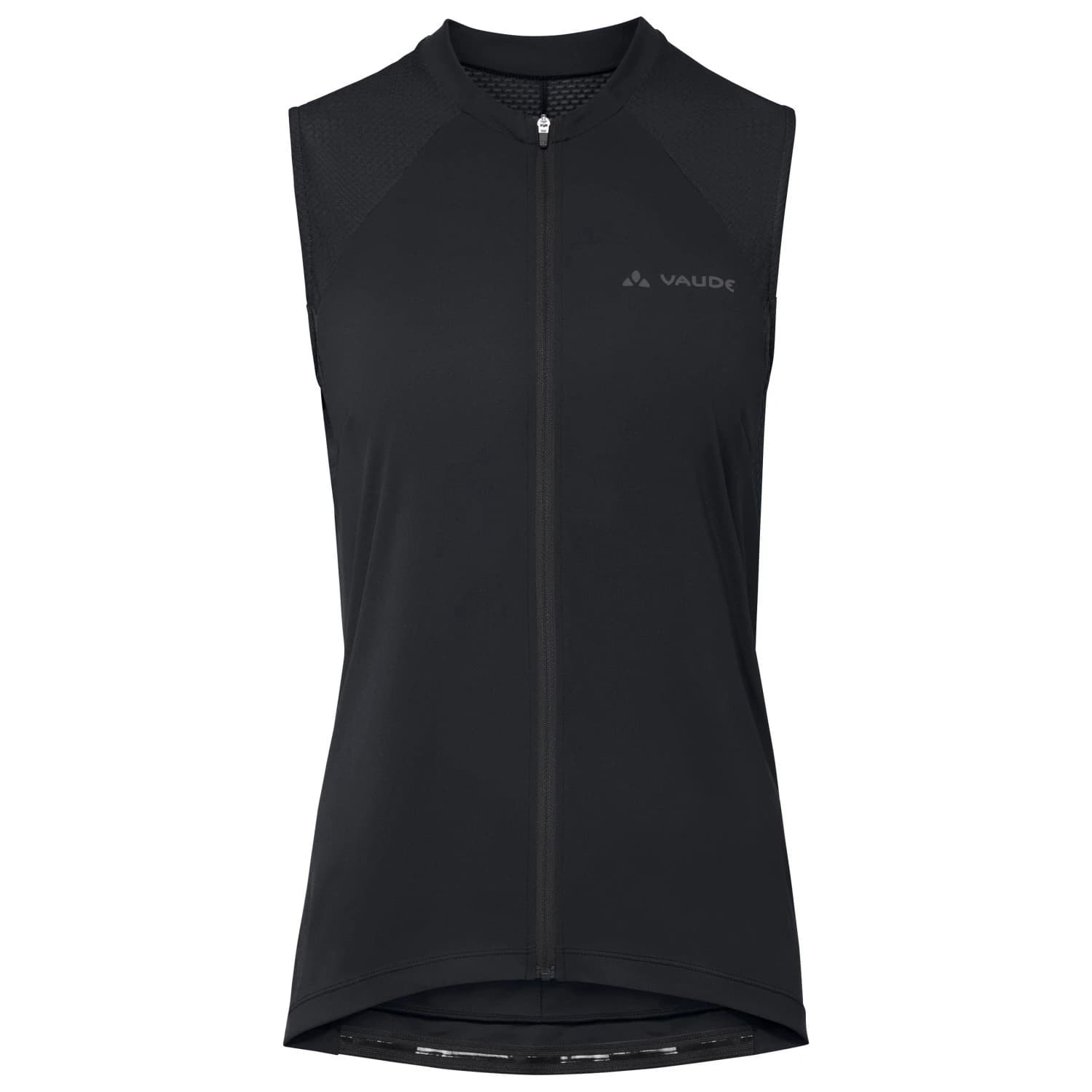 Дамска фланелка с къс ръкав за колоездене Vaude Women's Matera Full Zip Tricot Slim Cycling jersey - Black
