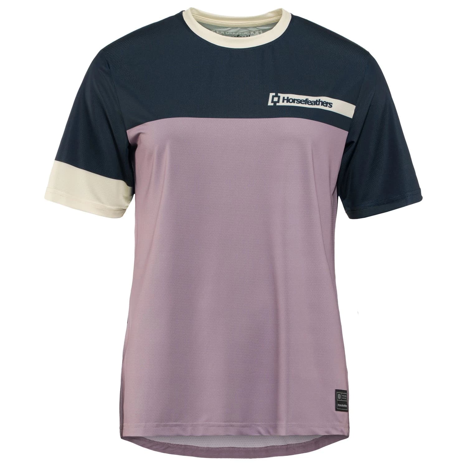 Дамска фланелка с къс ръкав за колоездене Horsefeathers Women's Quantum Bike Jersey Cycling jersey - Indigo / Iris