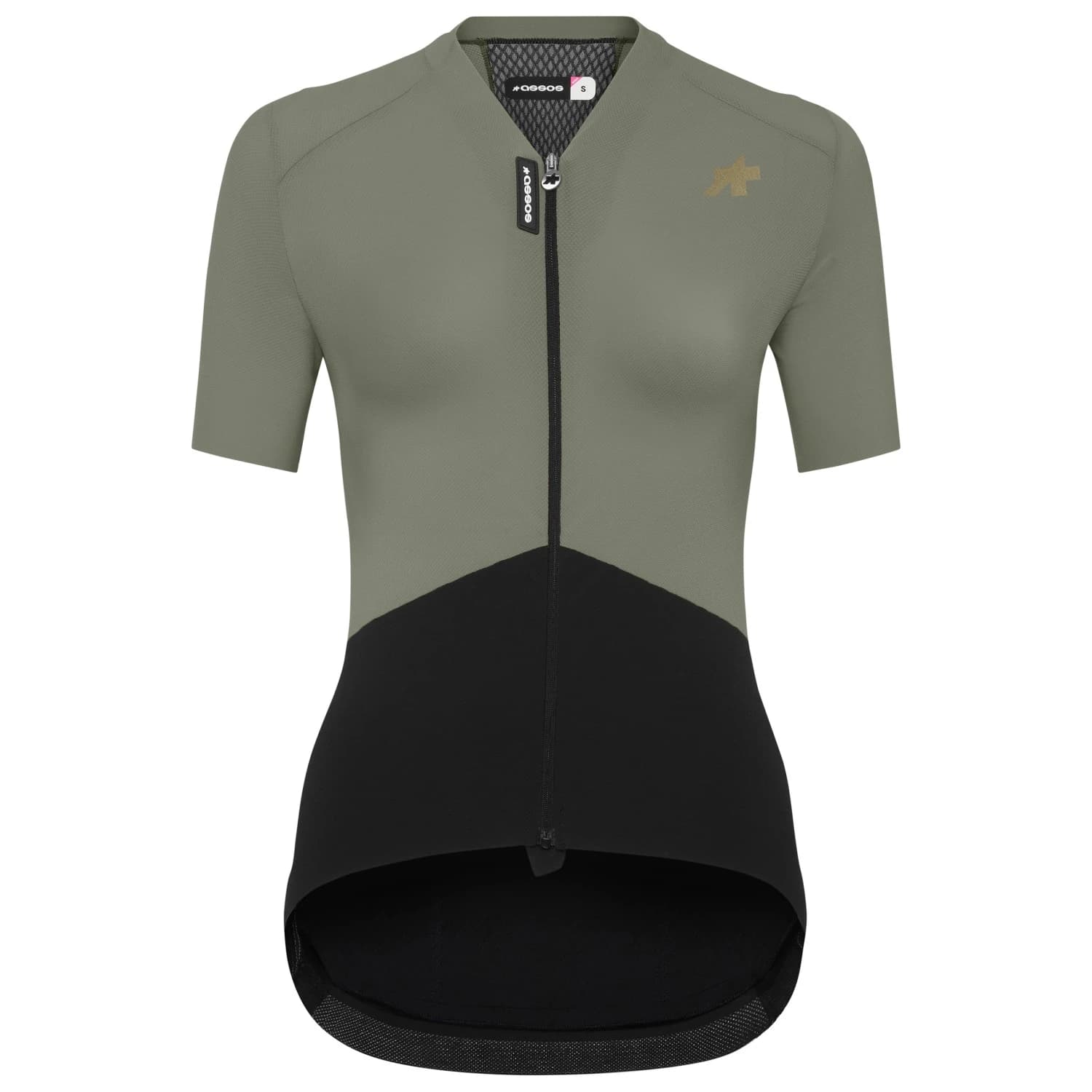 Дамска фланелка с къс ръкав за колоездене ASSOS Women's Uma GTV Jersey S11 Cycling jersey - Edge Green