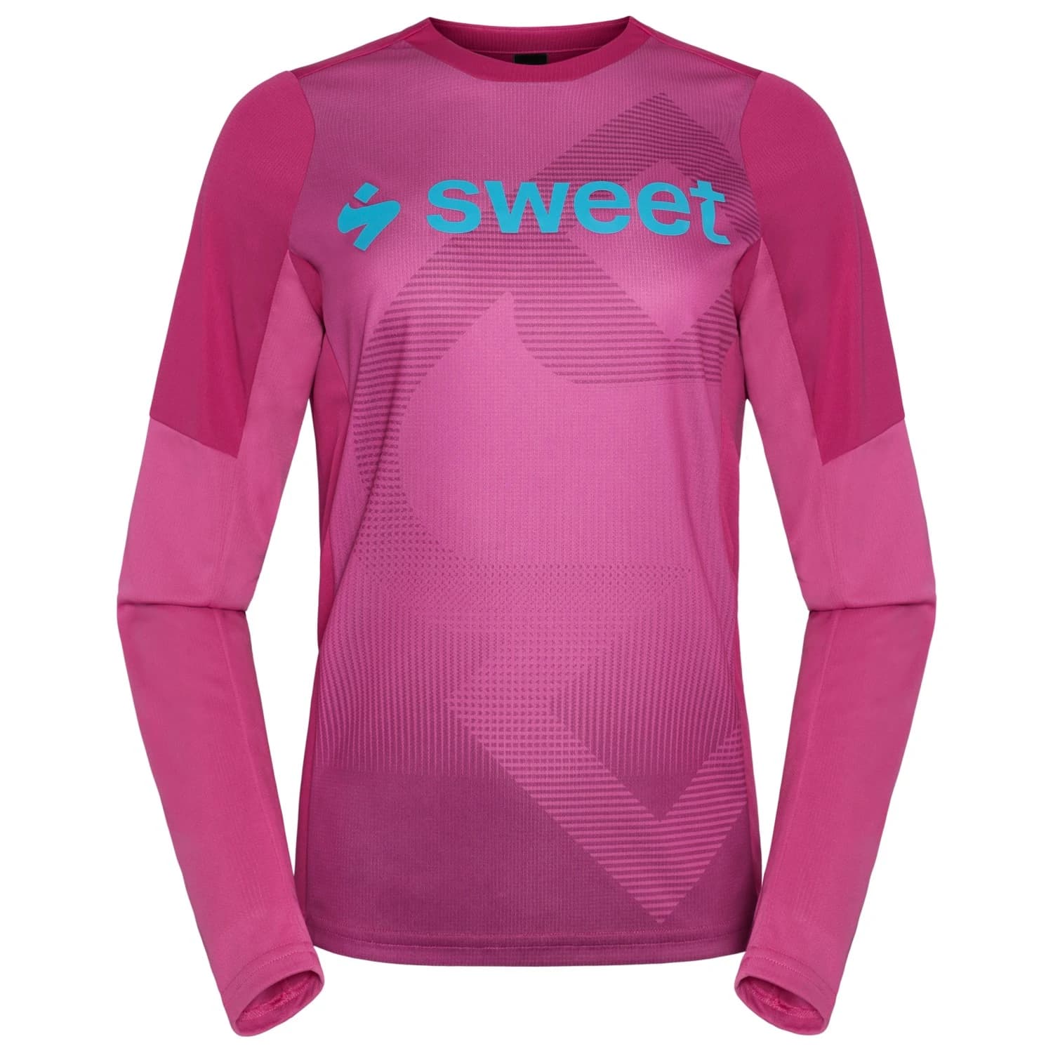 Дамска фланелка с дълъг ръкав за колоездене Sweet Protection Women's Hunter II Trail Long Sleeve Cycling jersey - Fuchsia