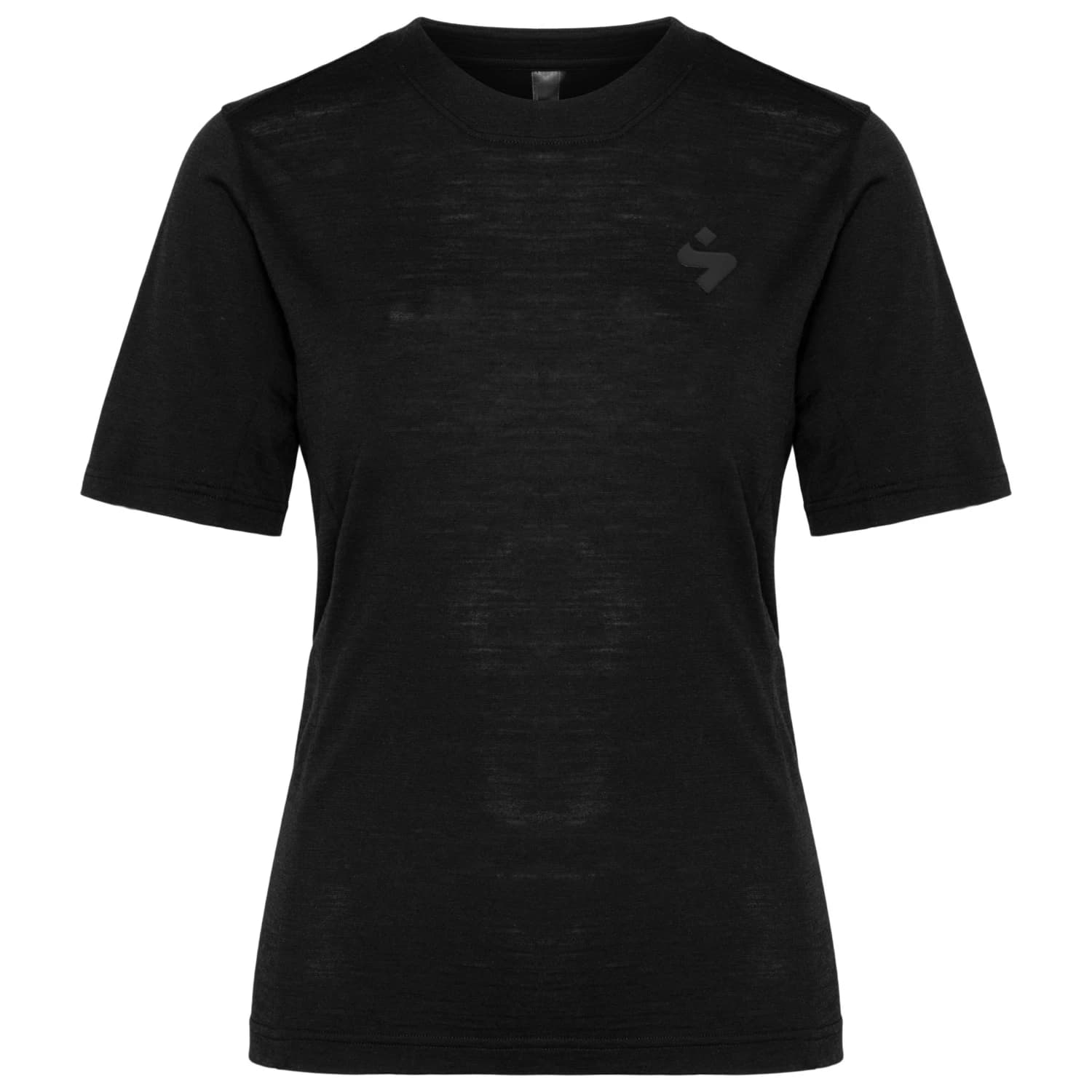 Дамска фланелка с къс ръкав за колоездене Sweet Protection Women's Hunter II Woolmix T-Shirt Cycling jersey - Black