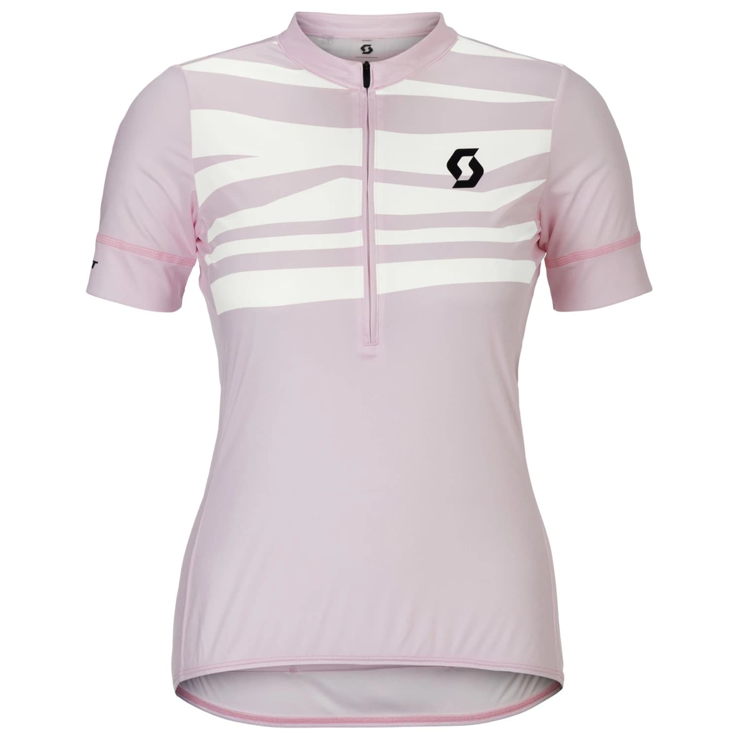 Дамска фланелка с къс ръкав за колоездене Scott Women's Jersey Endurance Lt S/S Cycling jersey - Bliss Pink