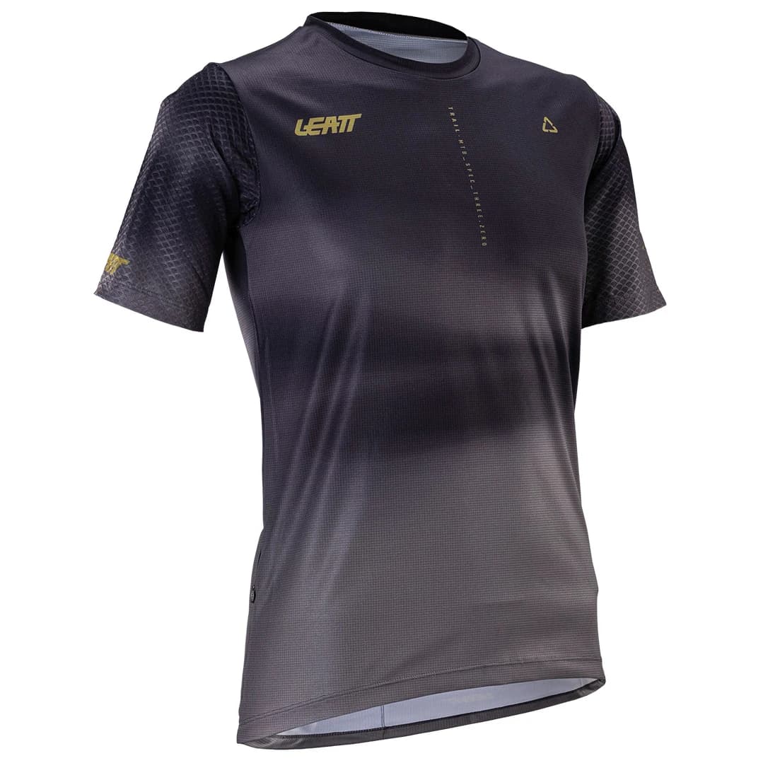Дамска фланелка с къс ръкав за колоездене Leatt Women's MTB Trail 3.0 Jersey Cycling jersey - Ghost Black