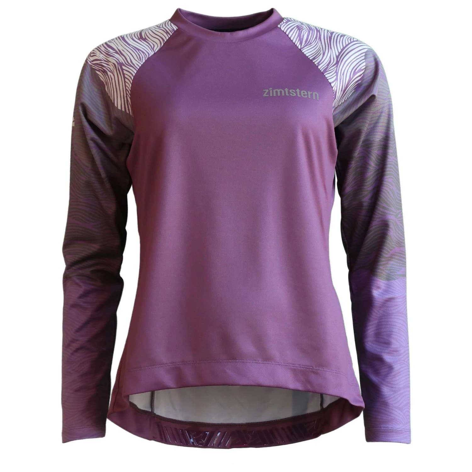 Дамска фланелка с дълъг ръкав за колоездене Zimtstern Women's Braapz Shirt L/S Cycling jersey - Berry