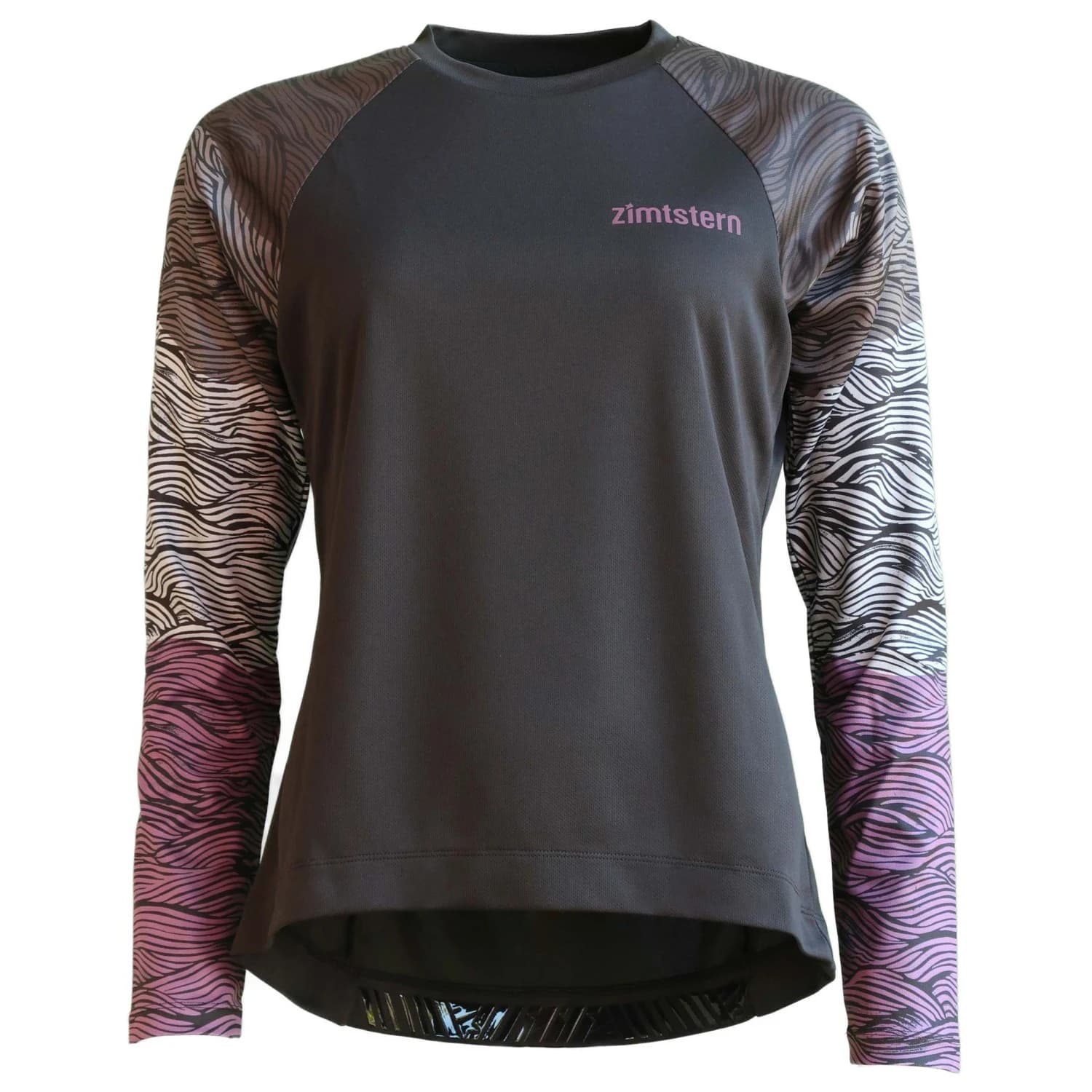 Фланелка с дълъг ръкав за колоездене Zimtstern Women's Braapz Shirt L/S Cycling jersey - Pirate Black