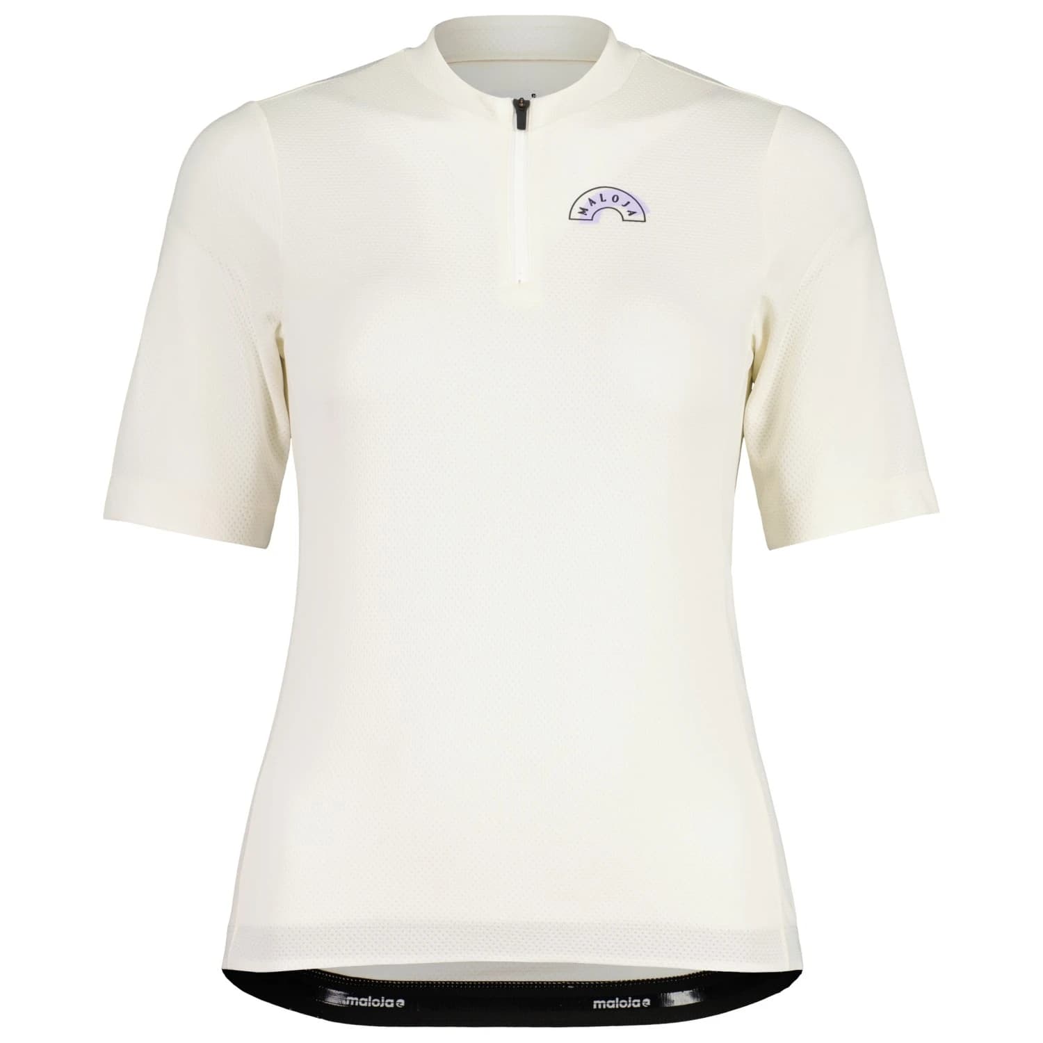 Дамска фланелка с къс ръкав за колоездене Maloja Women's ArlersteinM. Cycling jersey - Shaded White