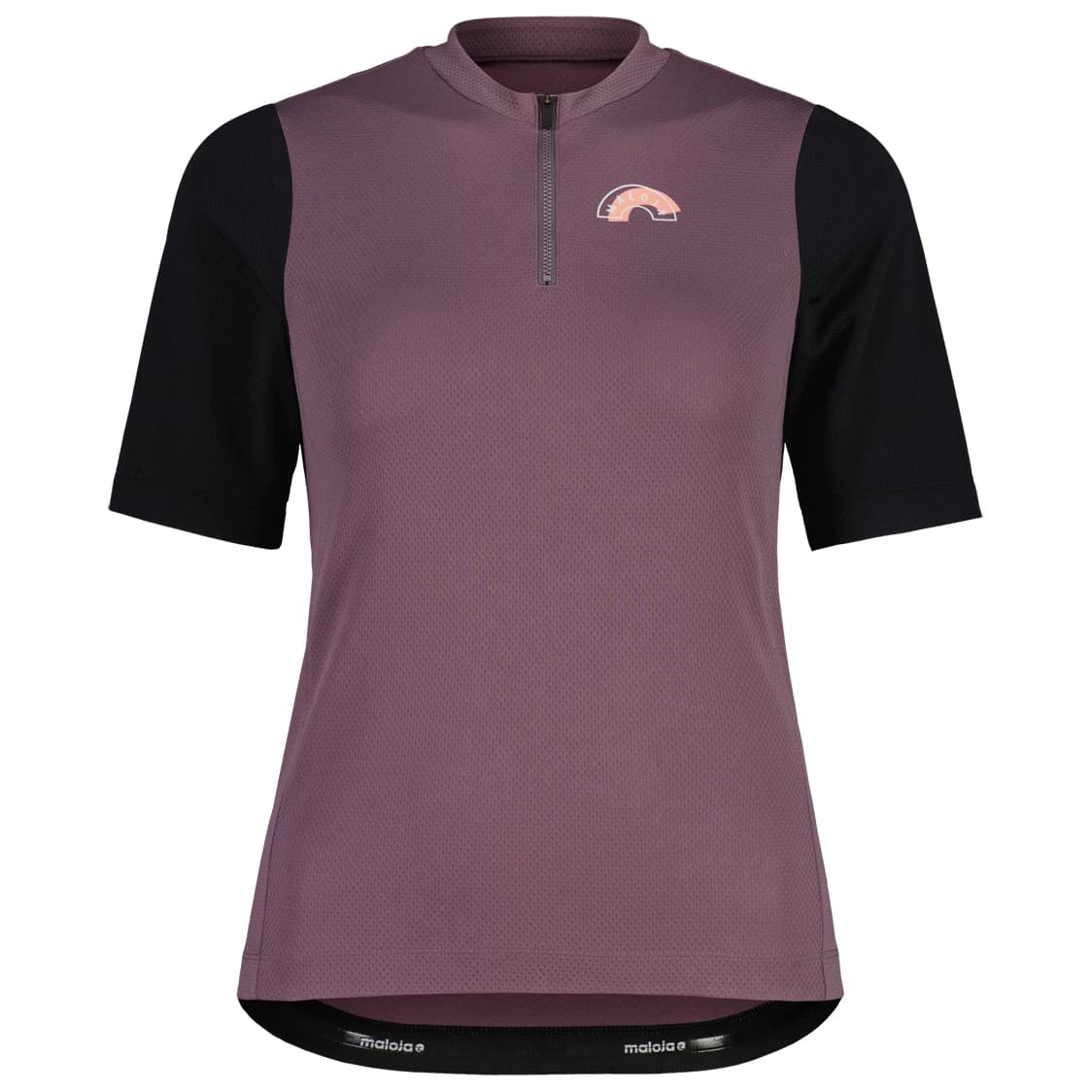 Дамска фланелка с къс ръкав за колоездене Maloja Women's ArlersteinM. Cycling jersey - Stormy Lilac Multi
