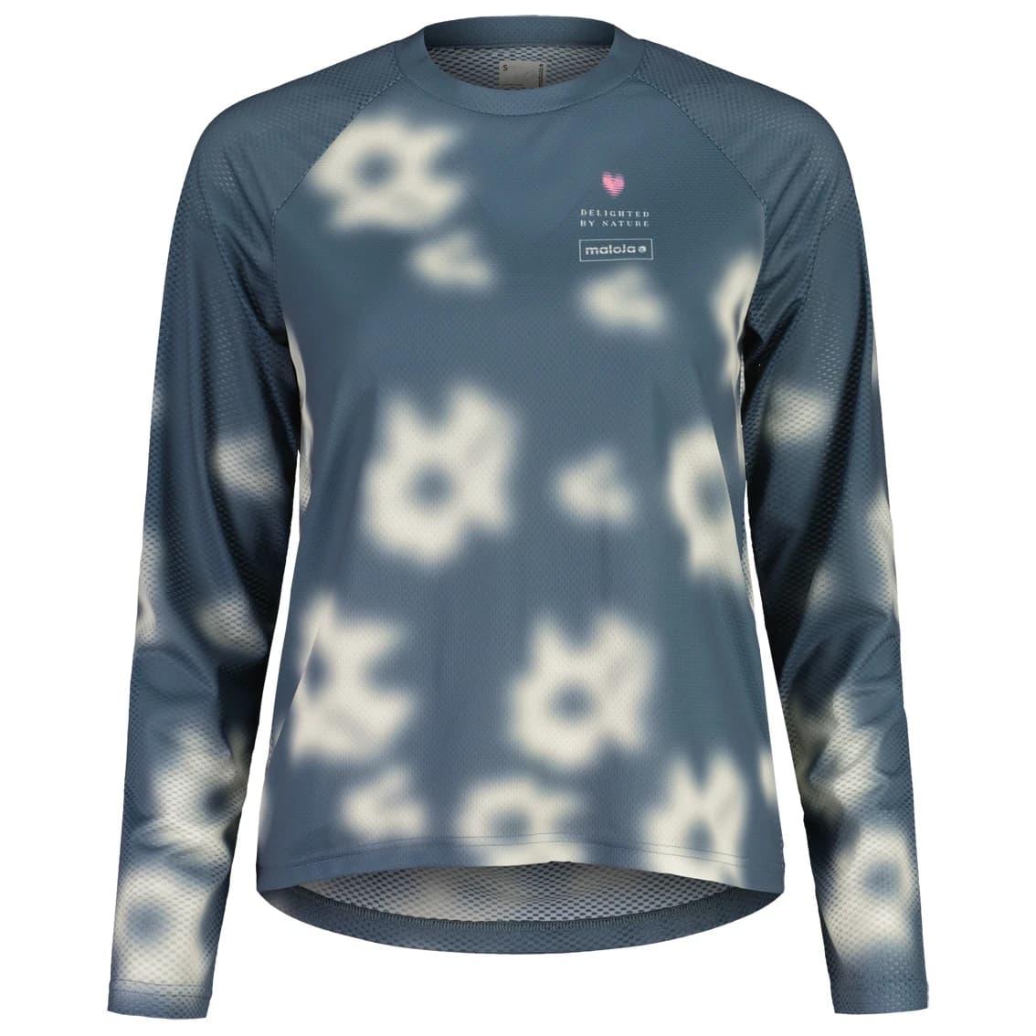 Дамска фланелка с дълъг ръкав за колоездене Maloja Women's BaldoM. Cycling jersey - Dusty Blue Shadow