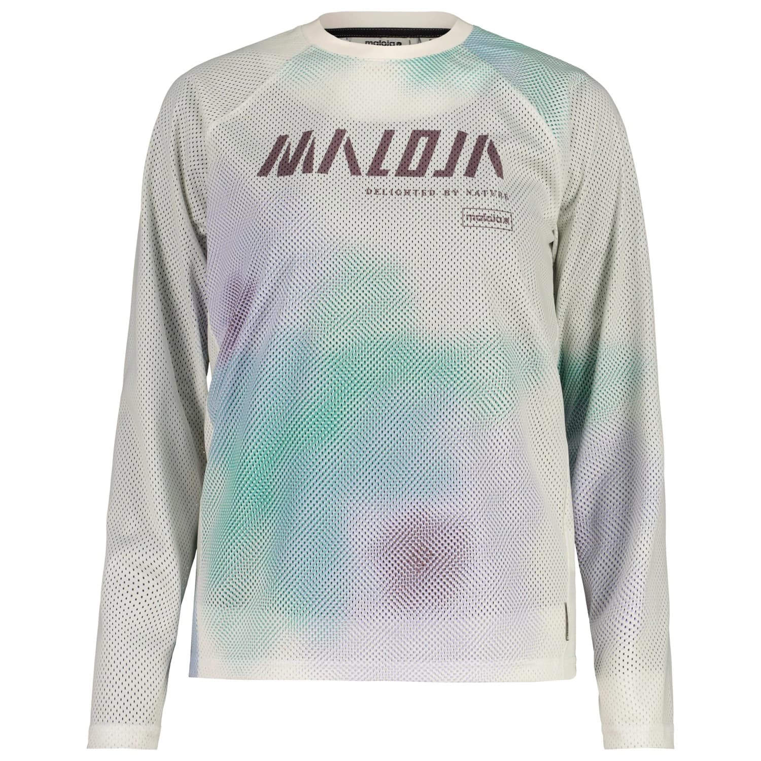 Дамска фланелка с дълъг ръкав за колоездене Maloja Women's FurculaM. Cycling jersey - Shaded White Bloom