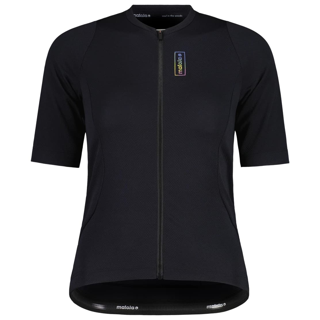 Дамска фланелка с къс ръкав за колоездене Maloja Women's RigiM. 1/2 Cycling jersey - Deep Black