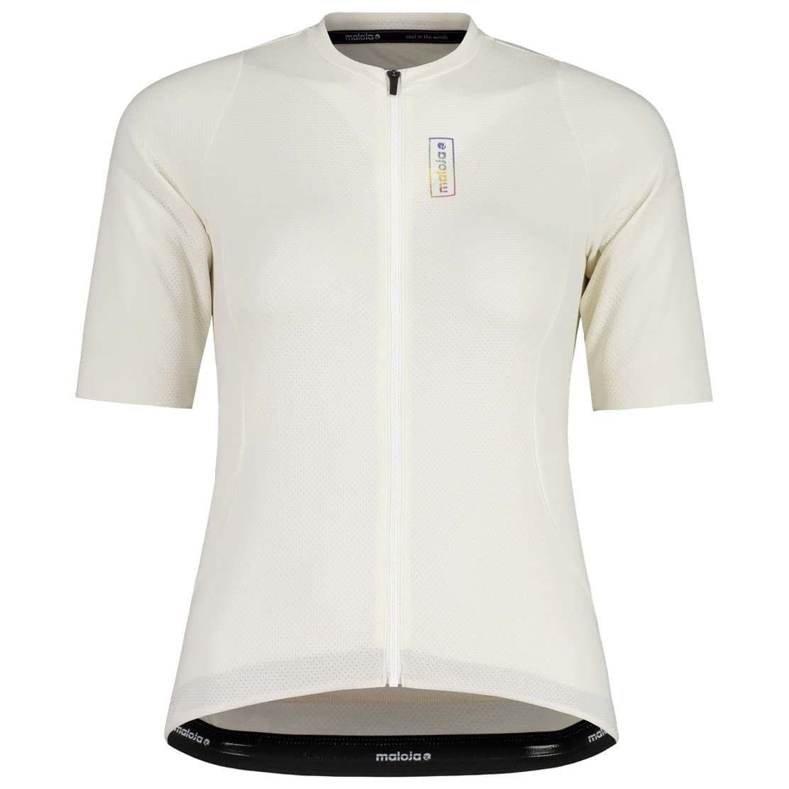 Дамска фланелка с къс ръкав за колоездене Maloja Women's RigiM. 1/2 Cycling jersey - Shaded White
