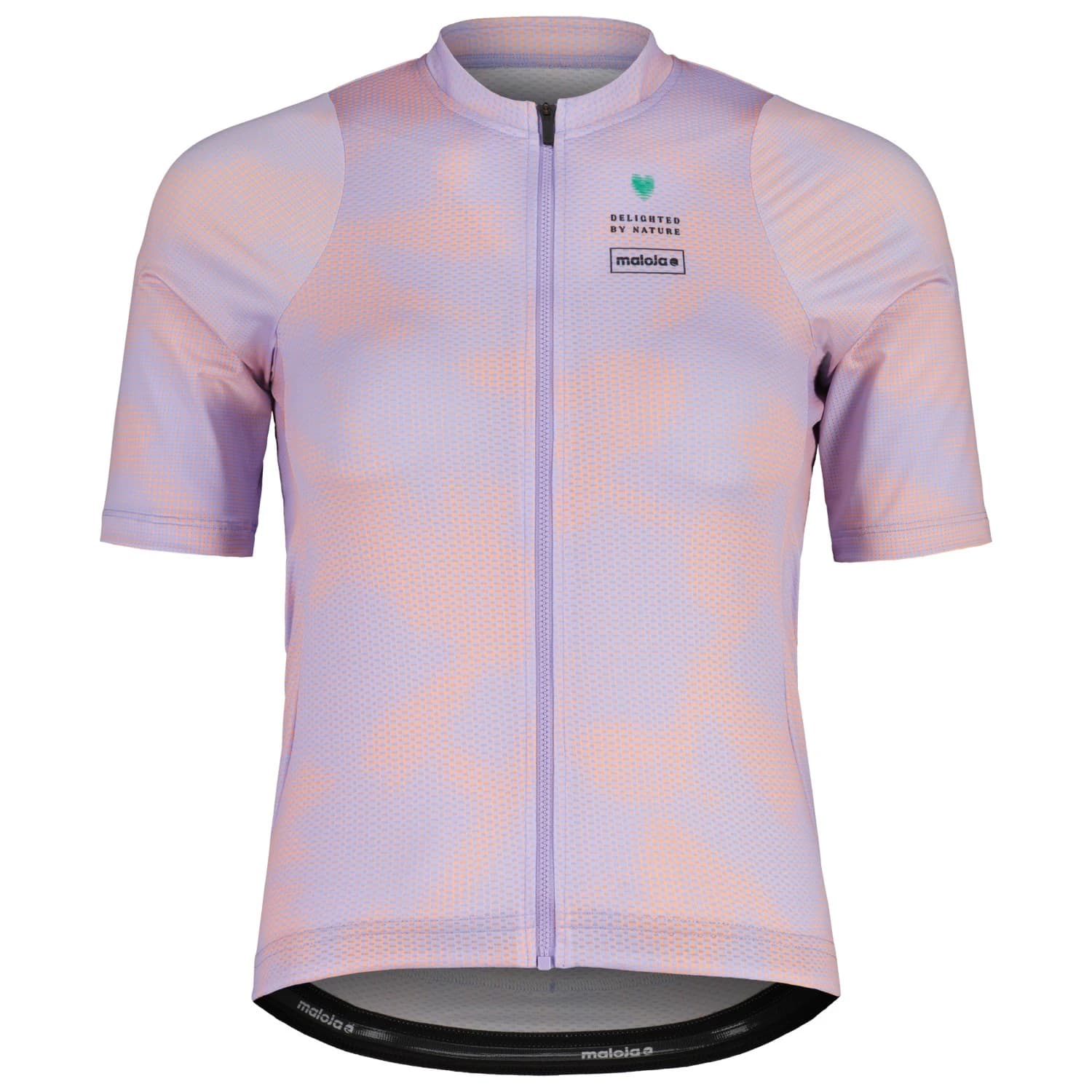 Фланелка с къс ръкав за колоездене Maloja Women's StrandaM. Cycling jersey - Summer Sky Iris Grid