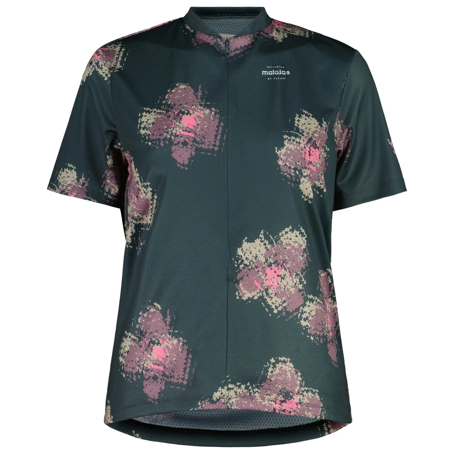 Дамска фланелка с къс ръкав за колоездене Maloja Women's SundaM. Allmountain 1/2 Cycling jersey - Mountain Pine Joy