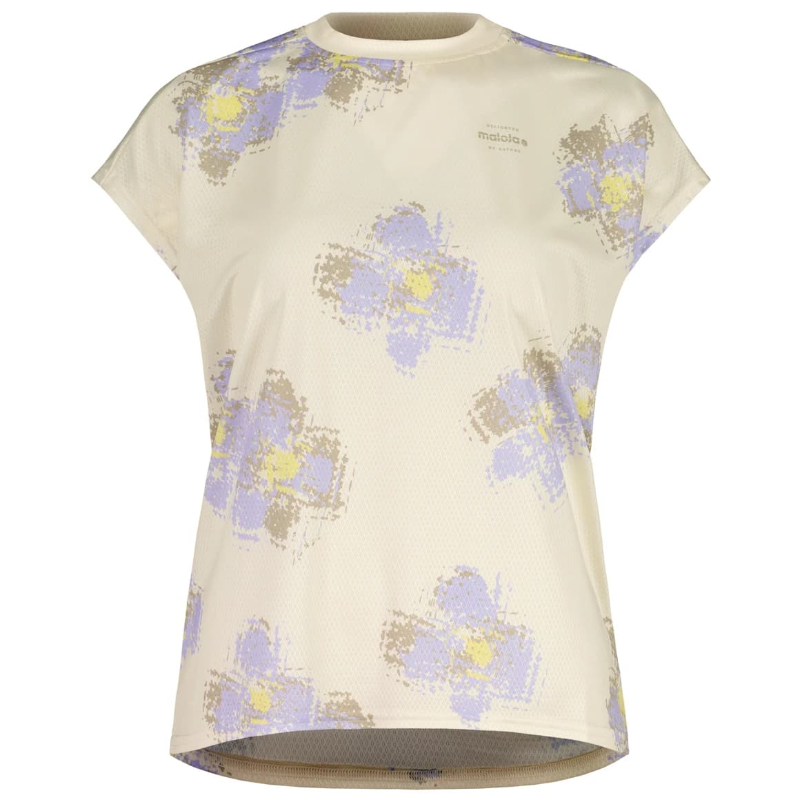 Дамска фланелка с къс ръкав за колоездене Maloja Women's SundaM. Allmountain Top Cycling jersey - Shaded White Joy