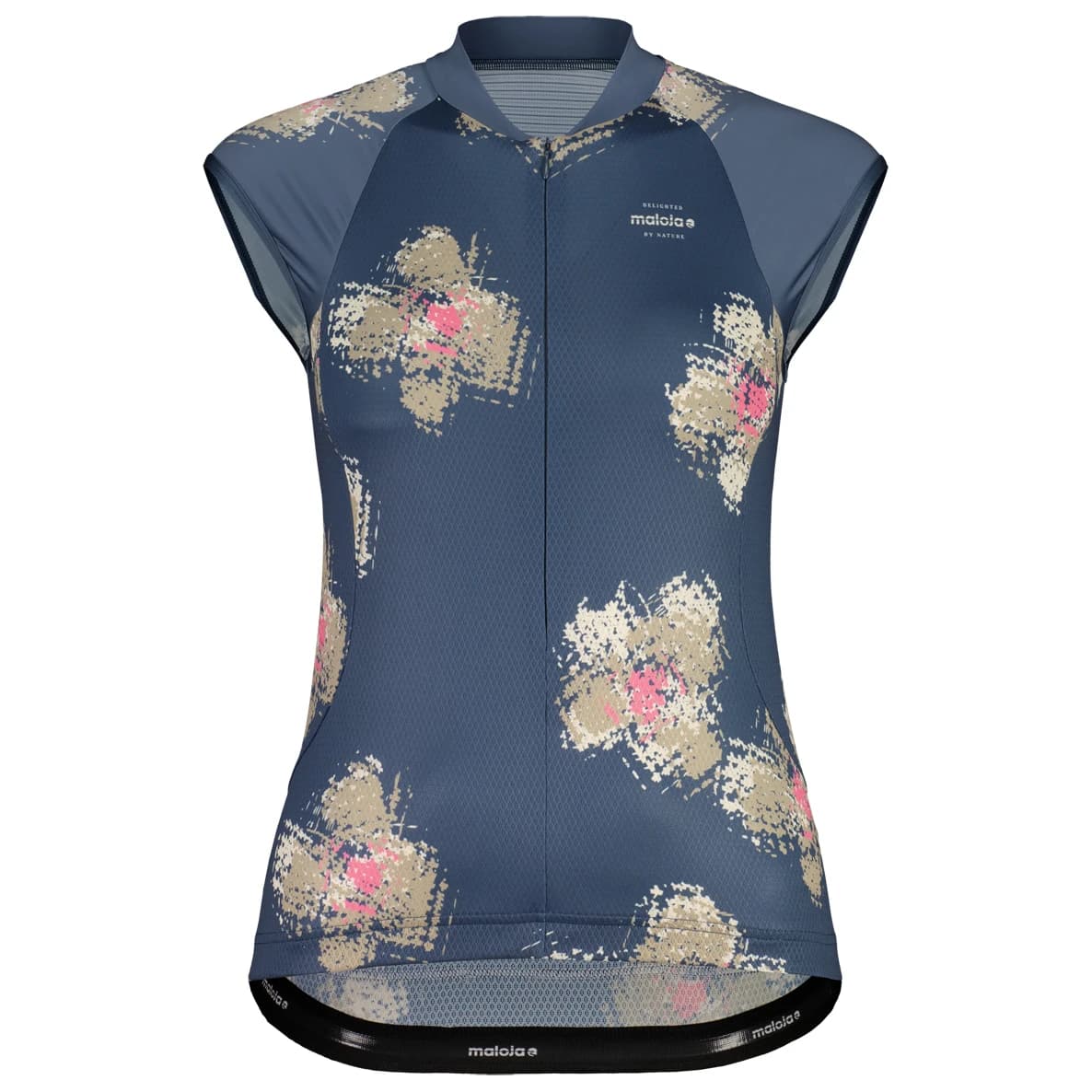Дамска фланелка с къс ръкав за колоездене Maloja Women's SundaM. Top Cycling jersey - Dusty Blue Joy
