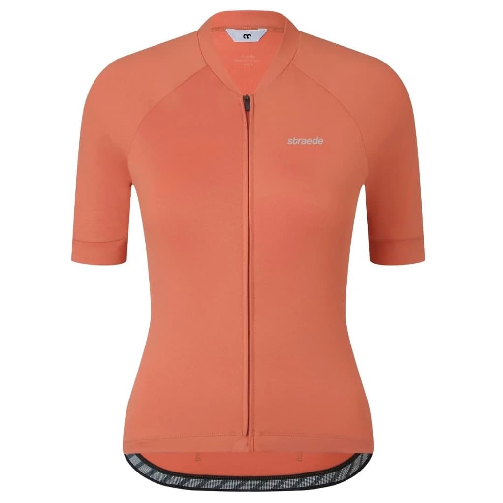Дамска фланелка с къс ръкав за колоездене straede Women's Kaern Jersey Pro Cycling jersey - Chestnut